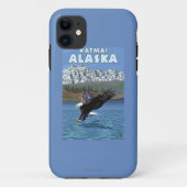 白頭鷲のダイビング- Katmai、アラスカ Case-Mate iPhoneケース (裏面)