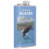 白頭鷲のダイビング- Skagway、アラスカ フラスク (右)
