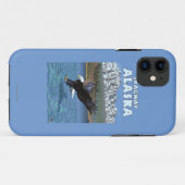 白頭鷲のダイビング- Skagway、アラスカ Case-Mate iPhoneケース (裏面(横))