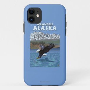 白頭鷲のダイビング- Wrangell、アラスカ iPhone 11 ケース