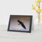 白頭鷲のメッセージカード カード (黄色い花)