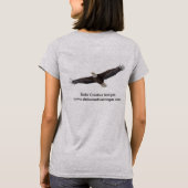白頭鷲の上昇 Tシャツ (裏面)