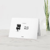 白頭鷲の挨拶状 カード (裏面)