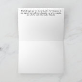 白頭鷲の挨拶状 カード (内部)