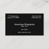 白頭鷲の米国旗の名刺 名刺 (裏面)