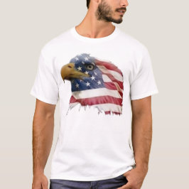 白頭鷲の米国旗 Tシャツ