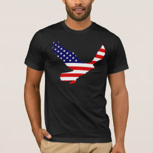 白頭鷲の米国旗 Tシャツ