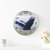 白頭鷲の飛行 ラージ壁時計 (ホーム)