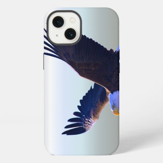 白頭鷲の飛行 iPhoneケース (裏面)