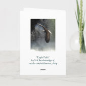 白頭鷲及び水秋のサンキューカード サンキューカード (裏面)