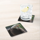 白頭鷲呼出し スクエアペーパーコースター (インサイチュ)
