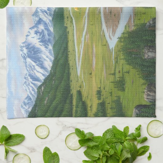 白頭鷲 キッチンタオル (折り畳み)