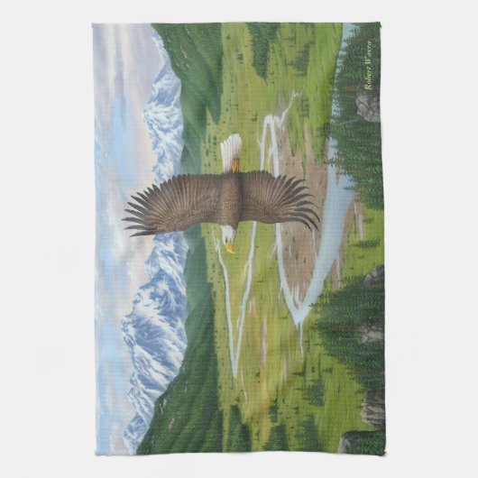 白頭鷲 キッチンタオル (縦)