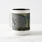 白頭鷲-必要なマグより親切があって下さい ツートーンマグカップ (正面左)