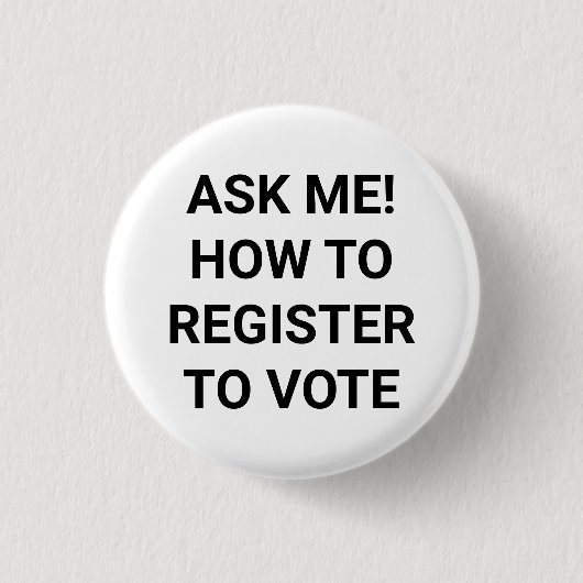 白頼黒の投票登録の方法 缶バッジ (正面)