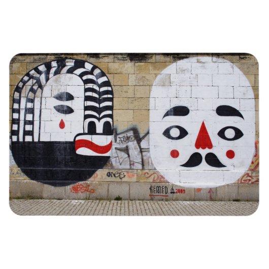 白顔 マグネット (横)