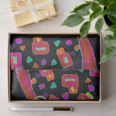 白風変わりい犬に乗る中世の悪いウサギ 薄葉紙 (ギフト)