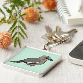 白飛んだ鳩 キーホルダー (側面)