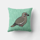 白飛んだ鳩 クッション (裏面)