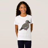 白飛んだ鳩 Tシャツ (正面フル)