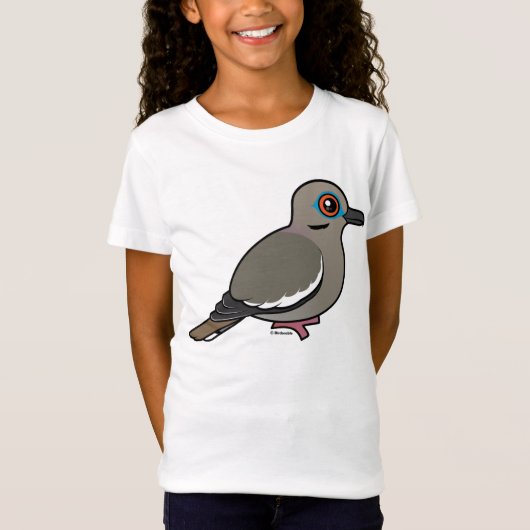 白飛んだ鳩 Tシャツ (正面)