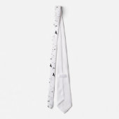 白飛んでいる鳥のネクタイ ネクタイ (裏面)