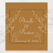 白飲料金ゴールドラベルセット ワインラベル (シングルラベル)