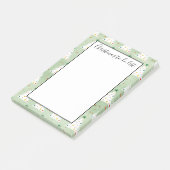 白飾のクリスマスの木の緑の星リストする ポストイット (アングル)