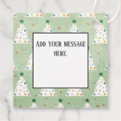 白飾クリスマスツリーズグリーンスター&オーナメント フェイバータグ (裏面)