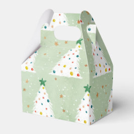 白飾クリスマスツリーズグリーンスター&オーナメント フェイバーボックス