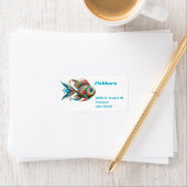 白飾絵を描の住所の魚 ラベル (インサイチュ)