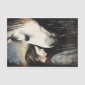 白馬と子の切り離し 薄葉紙 (正面)