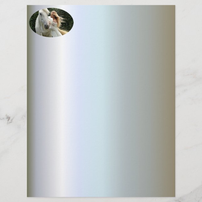 白馬と少女 (正面)