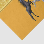 白馬と黒馬 薄葉紙 (詳細)