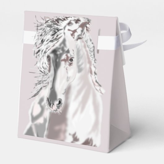 白馬のお願い又はギフトボックス フェイバーボックス (裏面サイド)