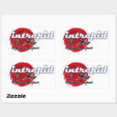 白馬のイントレピッドのシール – 長方形 長方形シール (シート)