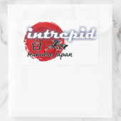 白馬のイントレピッドのシール – 長方形 長方形シール (バッグ)