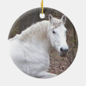 白馬のオーナメント セラミックオーナメント (裏面)
