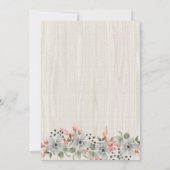 白馬のカウガール・キンセアニエラ 15歳の誕生日招待状 招待状 (裏面)