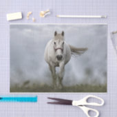 白馬のランニング 薄葉紙 (クラフト)