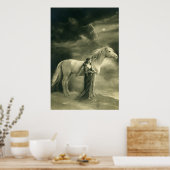 白馬の女。 ポスター (キッチン)