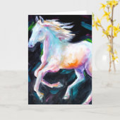 白馬の挨拶状 カード (黄色い花)