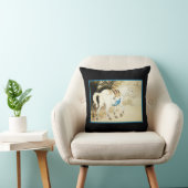 白馬の日本人のWoodblockの芸術の上品の装飾 クッション (椅子)