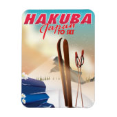 白馬の日本旅行ポスター マグネット (縦)