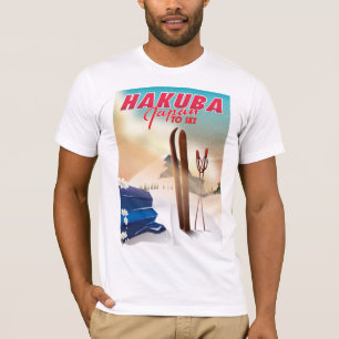 白馬の日本旅行ポスター Tシャツ