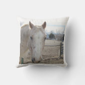 白馬の枕 クッション (裏面)