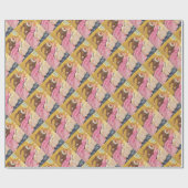 白馬の王子様接吻の眠れる森の美女 ラッピングペーパー (フラット)