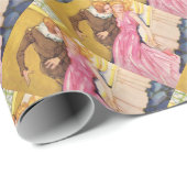 白馬の王子様接吻の眠れる森の美女 ラッピングペーパー (ロールコーナー)