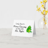 白馬の王子様notecards カード (黄色い花)