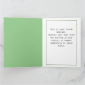 白馬の誕生日 カード (内部)